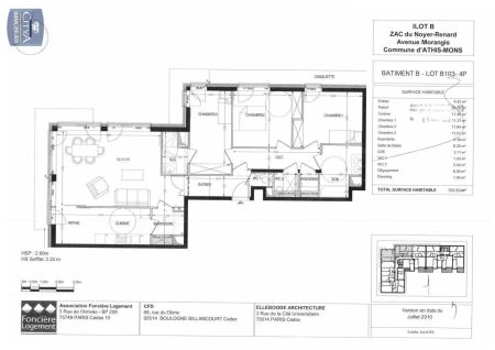 Appartement à louer 4 pièces 102.83m² - Photo 3