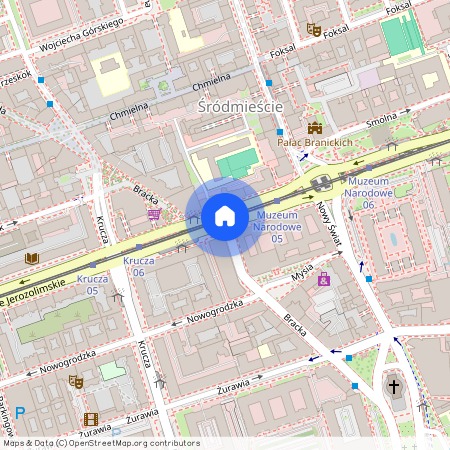 Warszawa, Śródmieście, ul., Bracka