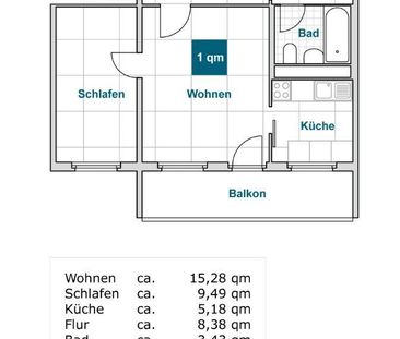 Sanierte 2-Zimmer-Wohnung mit Balkon! - Foto 1