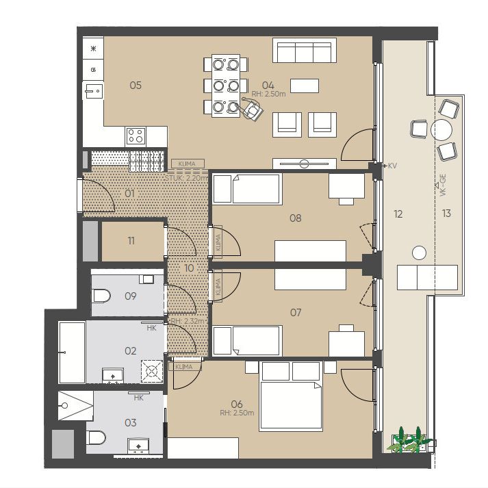 Hochwertige 4-Zimmer-Wohnung mit Außenfläche im Neubauprojekt SOPHIE - Erstbezug - zu mieten in 1090 Wien - Foto 1