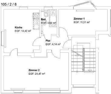 WBS erforderlich! 2 ZKB am Philippinenhof! - Foto 2