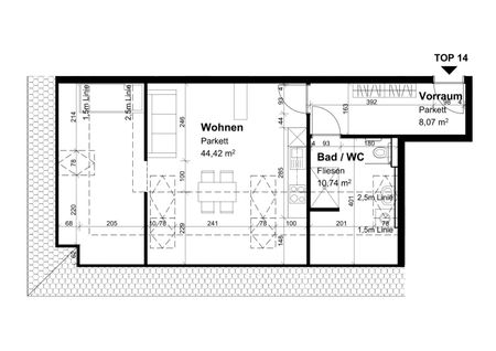 1 MONAT MIETFREI !! Schöne, neuwertige Mansarden-Dachgeschoss-Wohnung mit 2 Zimmern in Liebenau Top 14,Provisionsfrei!! - Photo 5