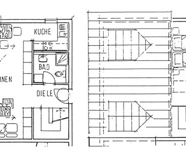 2-Raum-Maisonettenwohnung, 55,6 m² im DG, ruhige Lage in Gera-Aga - Foto 1
