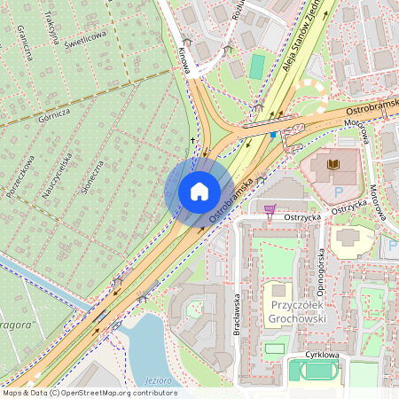 ul. Międzyborska, Grochów, Praga-Południe, Warszawa, mazowieckie