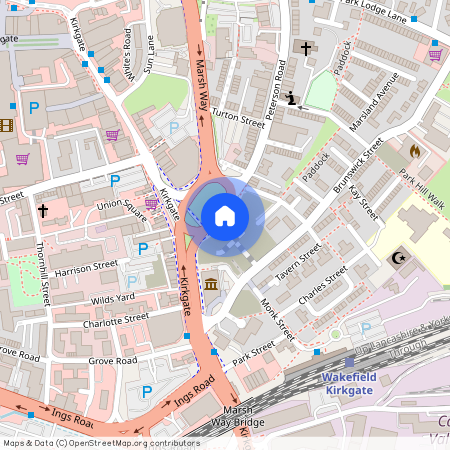 Kirkgate, Wakefield, West Yorkshire, UK, WF1