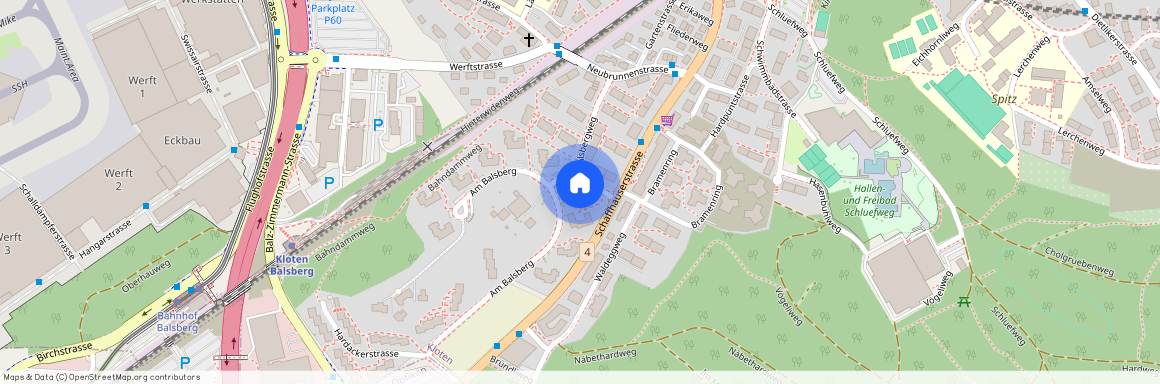 Am Balsberg 32, 8302 Kloten, Lageplan