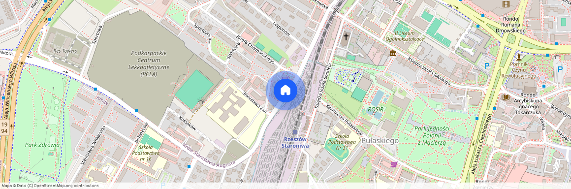 ul. Stanisława Wyspiańskiego, Króla Stanisława Augusta, Rzeszów, podkarpackie