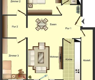 Demnächst frei! 4-Zimmer-Wohnung in Coesfeld Coesfeld - Foto 1