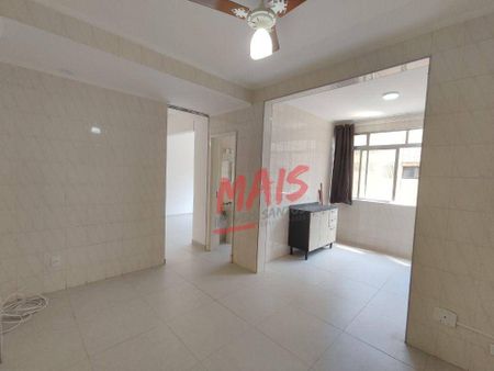 Apartamento com 1 dormitório para alugar, 40 m² - Gonzaga - Santos/SP - Foto 2