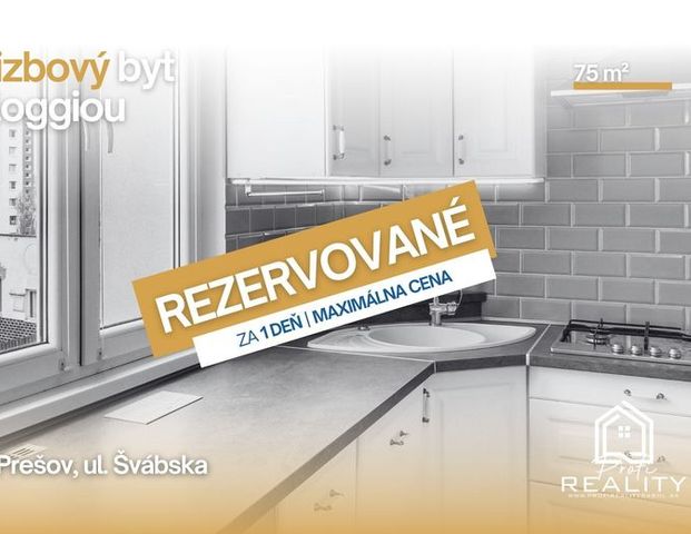 PRENÁJOM – 3i byt s lodžiou, zariadenie dohodou - rezervované - Photo 1