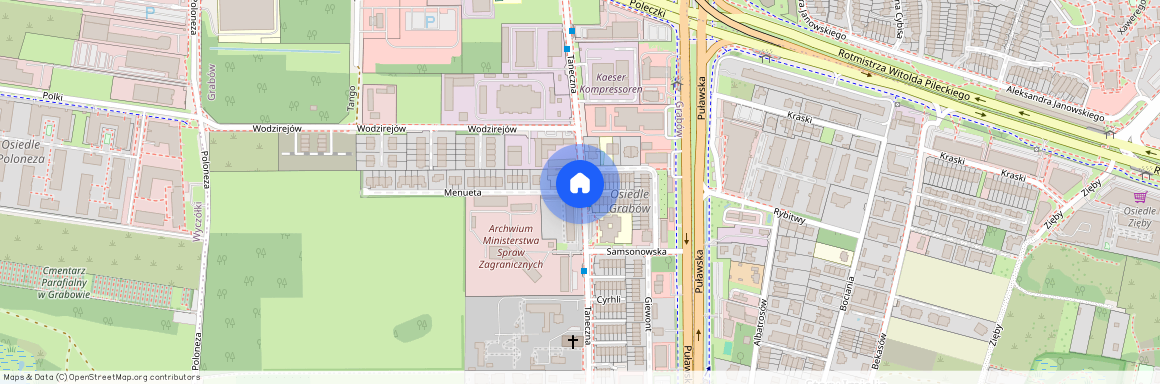 ul. Taneczna, Grabów, Ursynów, Warszawa, mazowieckie