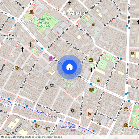 Rue des Francs Bourgeois, Francja, Paris