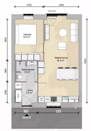 Oehlenschlægersgade 11G, 1. 3 - Photo 3