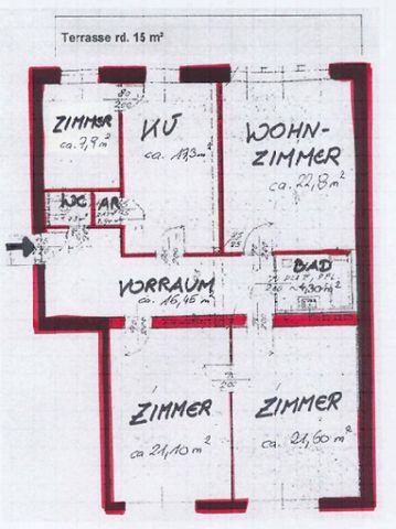 4 ZIMMER-Balkon-Wohnung im ZENTRUM - Photo 2