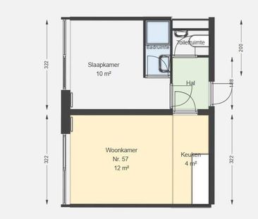 Studio Appartement Struisenburgdwarsstraat 57, Rotterdam - À Louer - Photo 2