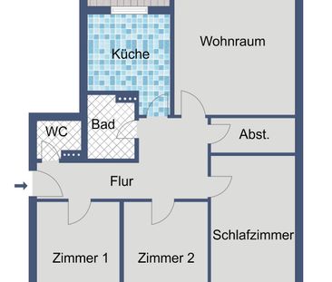 Familienfreundliche 4-Zimmer-Wohnung mit Loggia! - Photo 4