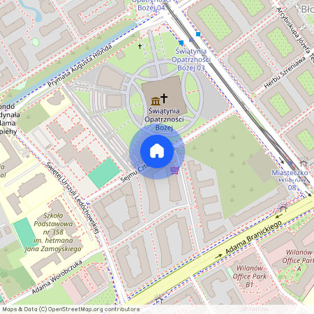 ul. Sejmu Czteroletniego, Błonia Wilanowskie, Wilanów, Warszawa, mazowieckie