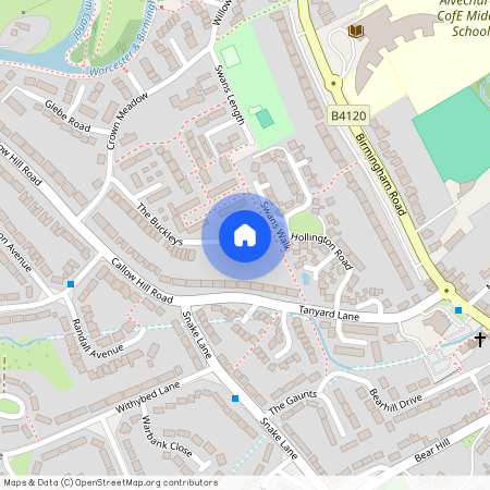 Swans Walk, Alvechurch, Birmingham, Worcestershire, B48