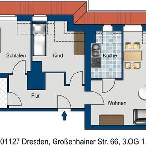 Renovierte 3-Raum Wohnung mit neuen Bodenbelägen. - Photo 2