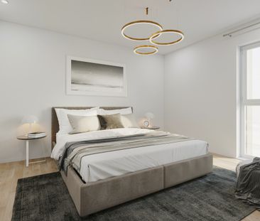 IMMOBILIEN SCHNEIDER - Neubau Erstbezug - traumhaft schöne 3 Zimmer Wohnung mit EBK, Parkett, Balkon - Foto 3