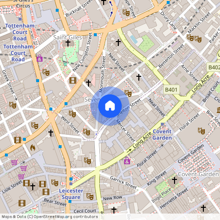 Mercer Street, Covent Garden, WC2H