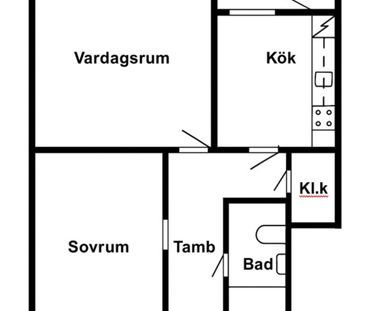 Fibernät finns indraget och hyresgästen får själv teckna abonnemang... - Foto 4