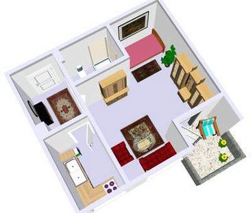 Ideal für Rentner oder Studenten, sanierte 1-Zimmer-Wohnung mit gro... - Foto 1