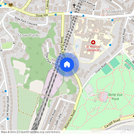 1 Bed Flat. Furnished. Stow Park Drive, Newport