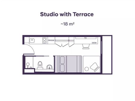 Studio with Terrace - Photo 5