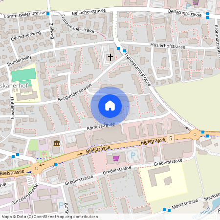 Römerstrasse 35, 4512 Bellach, Lageplan