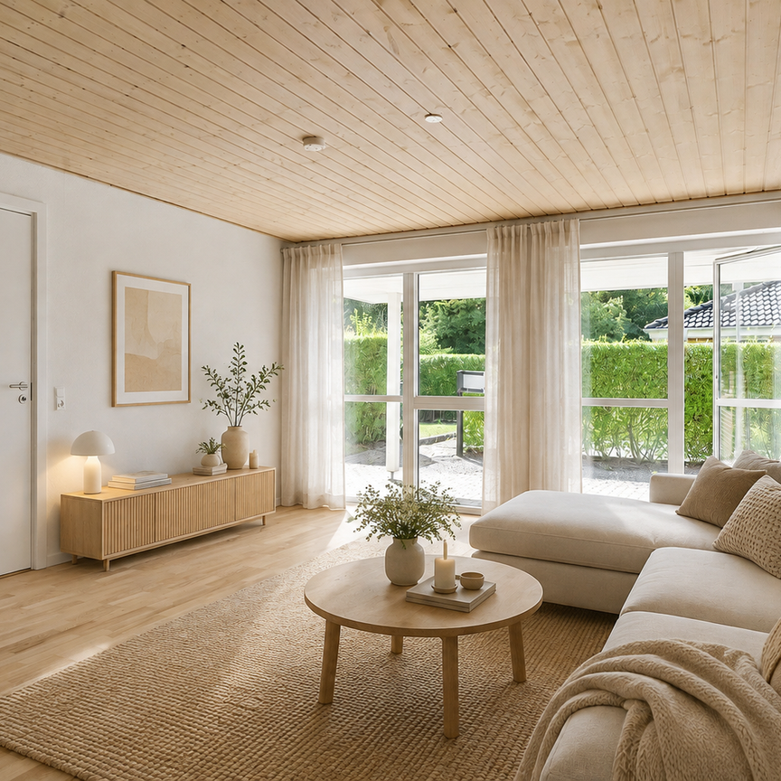 Nyrenoveret rækkehus til leje i Hammerum – Moderne bolig med plads til hele familien - Photo 1