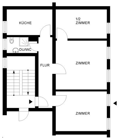 Citywohnung mit Duschbad // 2.OG rechts - Photo 5