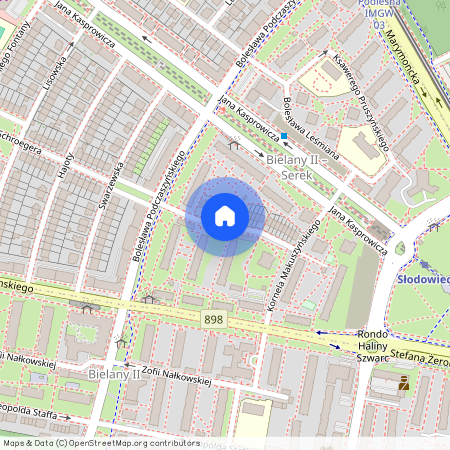 ul. Marii Pawlikowskiej-Jasnorzewskiej, Stare Bielany, Bielany, Warszawa, mazowieckie