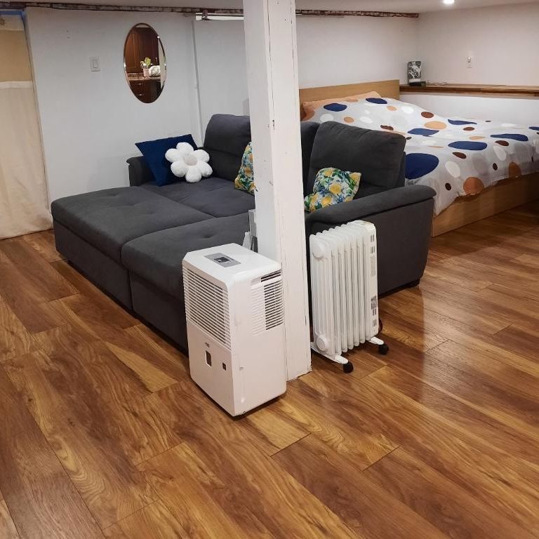 1 1/2 à louer au sous-sol avec entrée indépendante. 740 $/mois. Chauffé, éclairé, Wi-Fi et parking déneigé inclus. Non fumeur. Disponible en Avril. - Photo 1