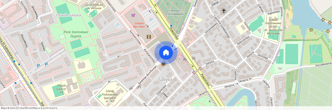 Warszawa, Mokotów, Sadyba, św., Bonifacego