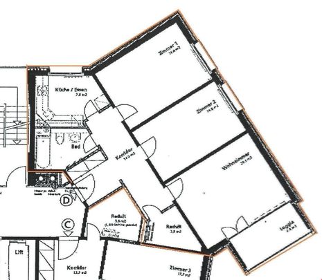 3 Zimmer, 83 m², 10. Stock - Photo 1