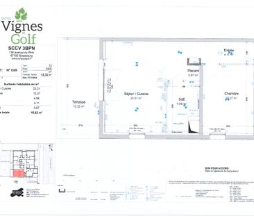 Location Appartement 2 pièces 45m² BEZANNES 51430 - Photo 2