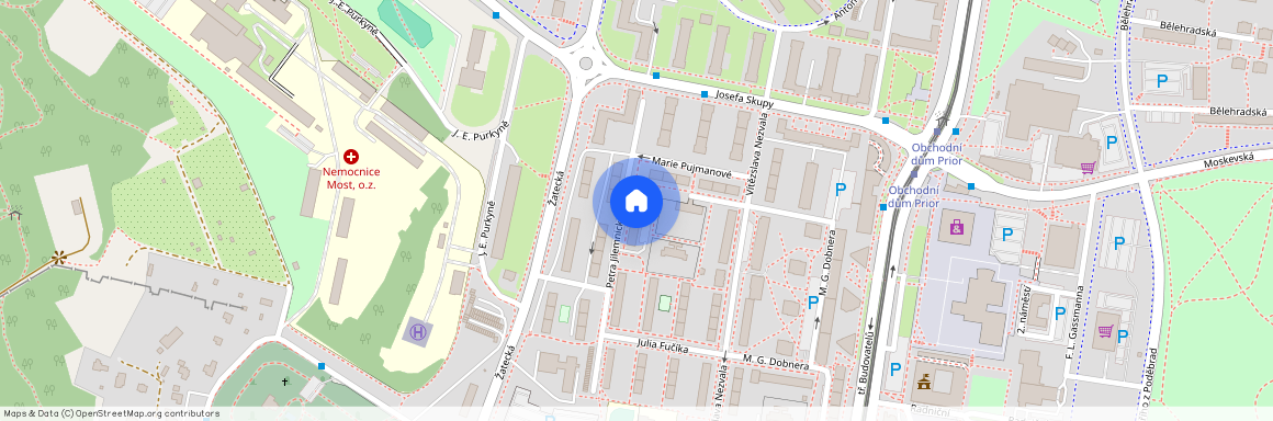 Petra Jilemnického 2458/3, 43401 Most