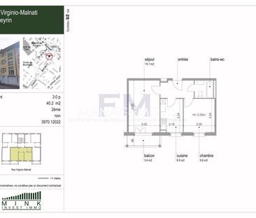 3 Zimmer, 41 m², 1. Stock - Photo 2