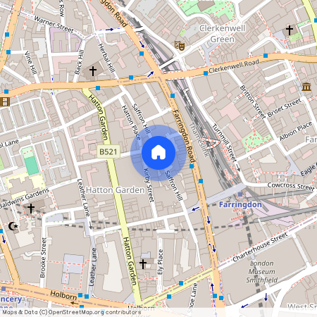 Saffron Hill (PK470), Farringdon. EC1N 8HB