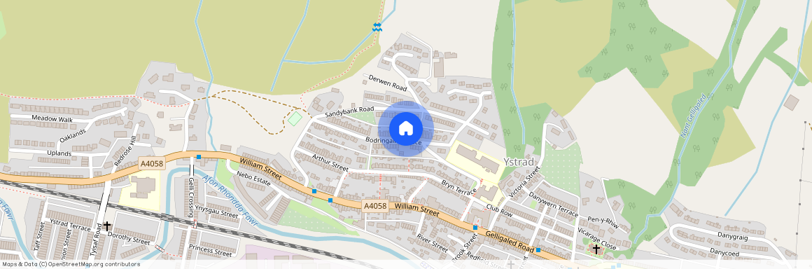 Bodringallt Terrace, Ystrad, Pentre, Rhondda Cynon Taf, CF41