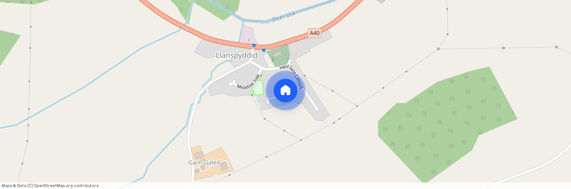 Heol Sant Gattwg, Llanspyddid, Brecon, Powys.