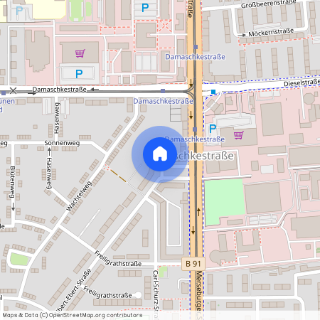 Albert-Ebert-Straße 66 (Damaschkestraße), 06130 Halle