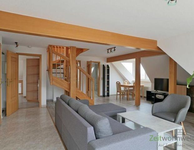 (EF0980_M) Dresden: Briesnitz, möblierte Wohnung mit Dachterrasse und Spitzboden, ruhige Wohnlage, WLAN inkl. - Photo 1