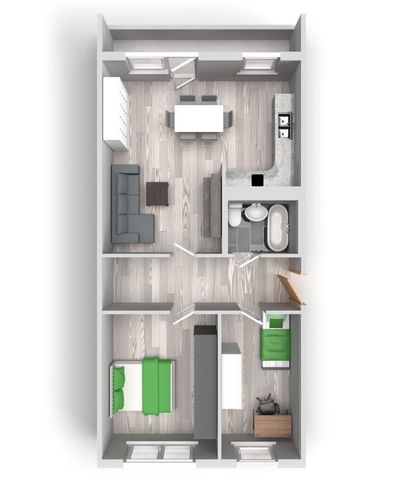 3-Raum-Wohnung Kolkturmring 15 - Photo 5