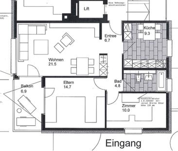 3 Zimmer, 67 m², 3. Stock - Photo 3
