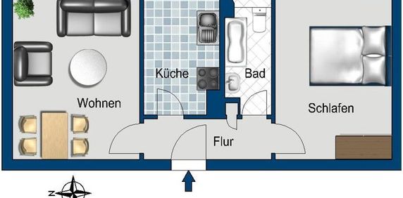 Sanierte 2 Zimmerwohnung sucht neue Bewohner! - Photo 2