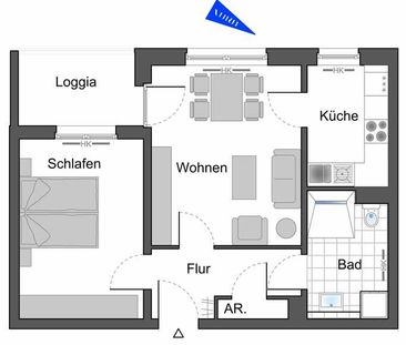 Seniorenwohnung ab dem 60-Lebensjahr mit Wohnberechtigungsschein - Photo 5