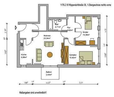 citynahe 3-Zimmerwohnung mit Balkon -WBS erforderlich- - Photo 3