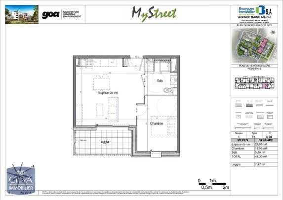 Location Appartement 2 pièces 41m² ANGERS 49100 - Photo 1